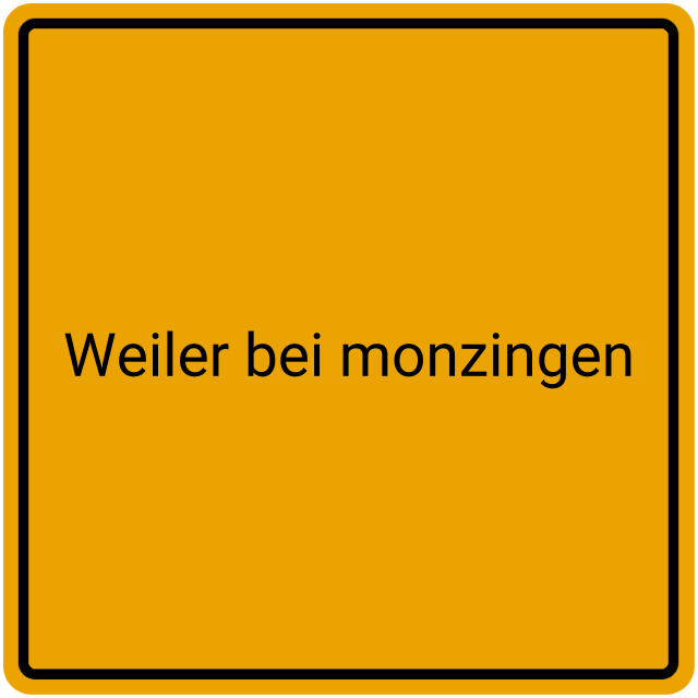 Meldebestätigung Weiler bei Monzingen